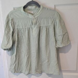 MOTHER Sage Green Blouse